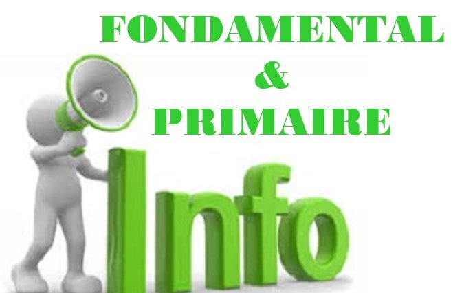 information 01 ok Fondamental et primaire